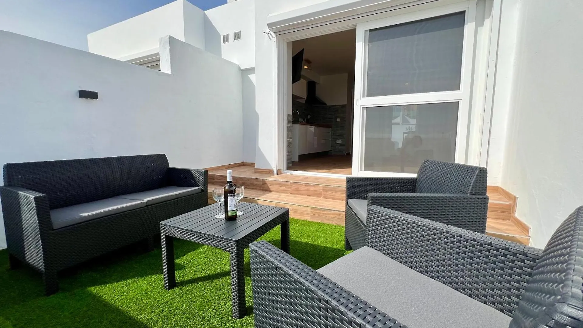 Lejlighed Bungalow Mit Meerblick Und Gemeinschaftspool Caleta De Fuste Spanien