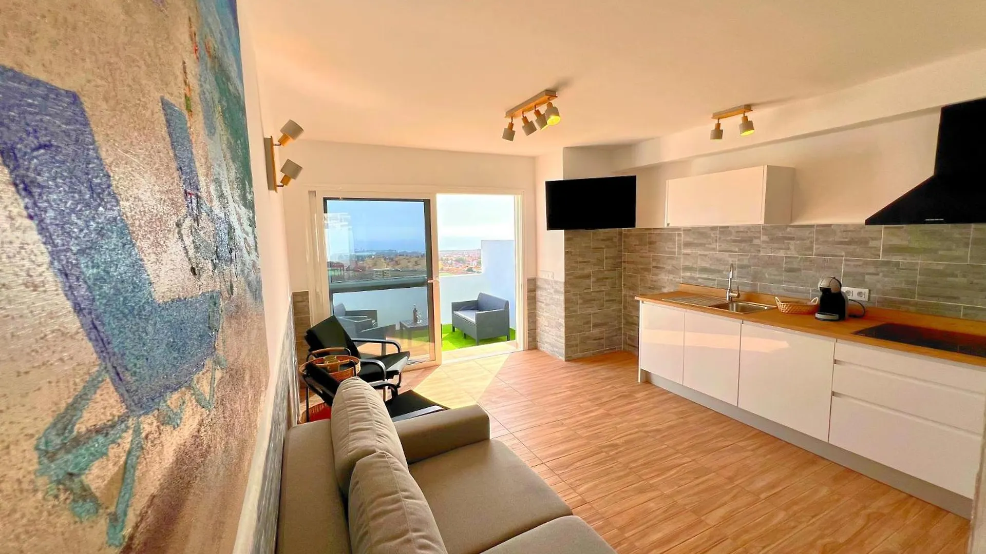 Апартаменты Bungalow Mit Meerblick Und Gemeinschaftspool Калета-де-Фусте