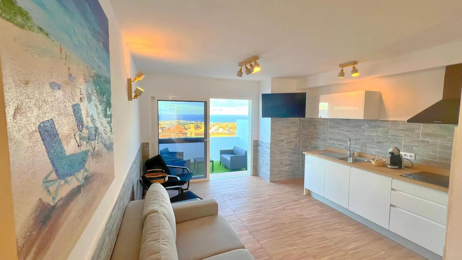 Bungalow Mit Meerblick Und Gemeinschaftspool Caleta De Fuste Spanien